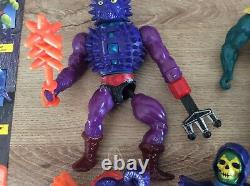 Vintage He Man Snake Mountain Complete With Box 17 Evil Warrior Figures & More