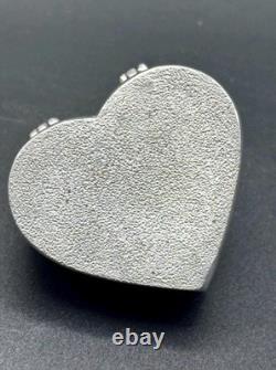 Vintage Heart-Shaped Beauty Queen Trinket Box