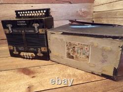 Vintage Hohner 2 Row Accordion Button Box SOUNDS GREAT RESTORATION PARTS