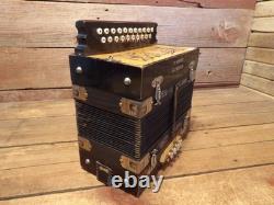 Vintage Hohner 2 Row Accordion Button Box SOUNDS GREAT RESTORATION PARTS