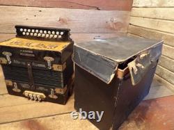 Vintage Hohner 2 Row Accordion Button Box SOUNDS GREAT RESTORATION PARTS