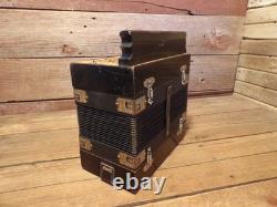 Vintage Hohner 2 Row Accordion Button Box SOUNDS GREAT RESTORATION PARTS