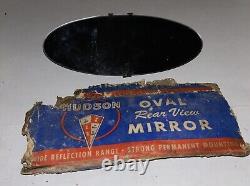 Vintage Hudson (1940's) Oval Rear View Mirror In Box Nos