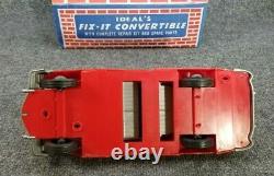 Vintage IDEAL TOYS FIX-IT CONVERTABLE PLASTIC CAR WithBOX N TOOLS