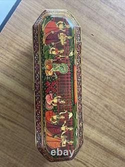 Vintage INDIAN Handmade Wooden 12 inch Box