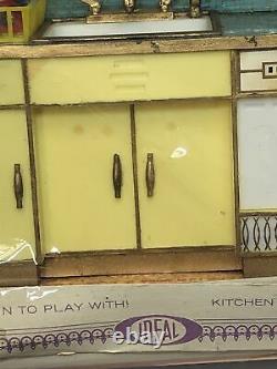 Vintage Ideal Princess Patti Miniature Dollhouse Furniture Kitchen Sink Dish Box