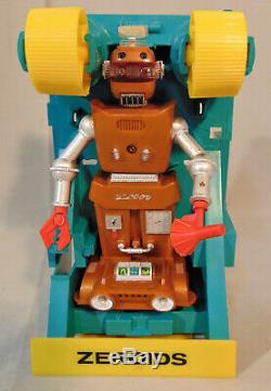 Vintage Ideal ZEROIDS ZOBOR Robot With ORIGINAL Plastic Box/Case For Restoration