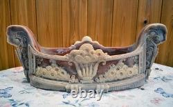 Vintage Incolay Lidded Box and Jardinar Cupids/Floral -Box Has Certificate