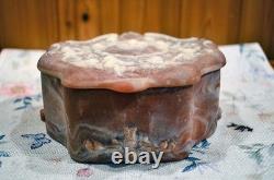 Vintage Incolay Lidded Box and Jardinar Cupids/Floral -Box Has Certificate