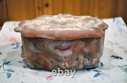 Vintage Incolay Lidded Box and Jardinar Cupids/Floral -Box Has Certificate