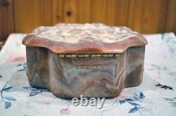 Vintage Incolay Lidded Box and Jardinar Cupids/Floral -Box Has Certificate