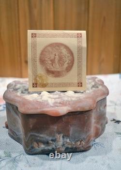 Vintage Incolay Lidded Box and Jardinar Cupids/Floral -Box Has Certificate