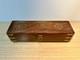 Vintage Indian Rosewood Brass Inlaid Tea Box. Hidden Drawer & Locking Pin