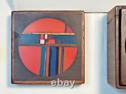 Vintage Inlayed Robert McKeown Wooded Trinket Box signed Circa 1979