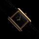 Vintage Inspired Tank Watch Ghost Dial, 18k Gold Plated, Gift Ready