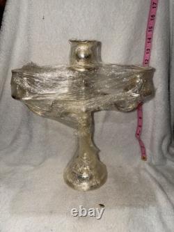 Vintage International Silver Company silver-plated 3-light candelabra NEW IN BOX