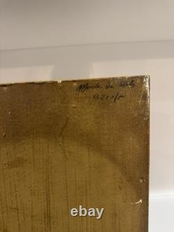 Vintage Italian Florentine Book Boxes Set of 2 Hand Painted Gilt Decorative