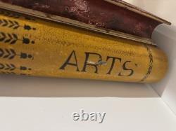 Vintage Italian Florentine Book Boxes Set of 2 Hand Painted Gilt Decorative