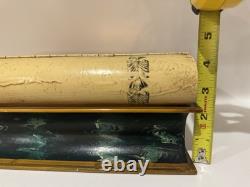 Vintage Italian Florentine Book Boxes Set of 2 Hand Painted Gilt Decorative