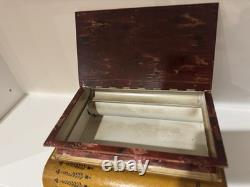 Vintage Italian Florentine Book Boxes Set of 2 Hand Painted Gilt Decorative