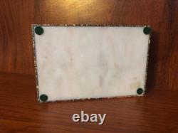 Vintage Italian Hinged Box Fabricated from Ocean Jasper Hard Stone Circa 1970