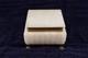Vintage Italian Marble Alabaster Footed Casket Jewelry Box Brass Accents Jf 96