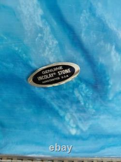 Vintage J W ROBERTS Incolay Stone Jewelry Box 1970's Senators Wife Gifted Ships