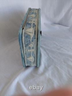 Vintage J W ROBERTS Incolay Stone Jewelry Box 1970's Senators Wife Gifted Ships