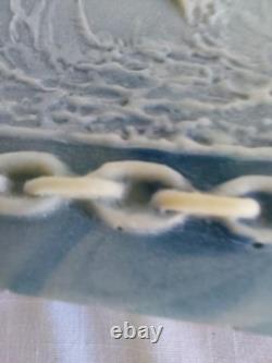 Vintage J W ROBERTS Incolay Stone Jewelry Box 1970's Senators Wife Gifted Ships