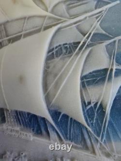 Vintage J W ROBERTS Incolay Stone Jewelry Box 1970's Senators Wife Gifted Ships