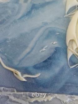 Vintage J W ROBERTS Incolay Stone Jewelry Box 1970's Senators Wife Gifted Ships