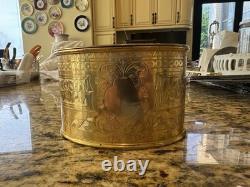 Vintage JD & S James Deakin & Sons Hallmark Copper Victorian Biscuit Box