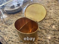 Vintage JD & S James Deakin & Sons Hallmark Copper Victorian Biscuit Box