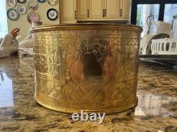 Vintage JD & S James Deakin & Sons Hallmark Copper Victorian Biscuit Box