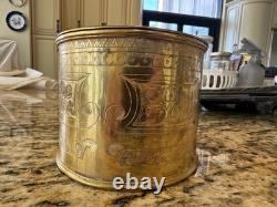 Vintage JD & S James Deakin & Sons Hallmark Copper Victorian Biscuit Box