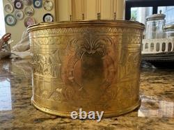 Vintage JD & S James Deakin & Sons Hallmark Copper Victorian Biscuit Box