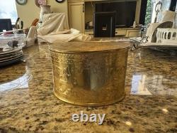 Vintage JD & S James Deakin & Sons Hallmark Copper Victorian Biscuit Box