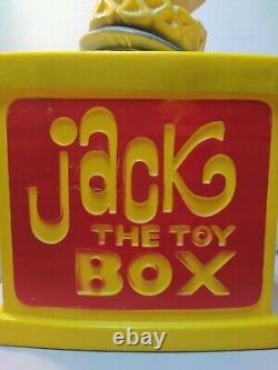 Vintage Jack the Toy Box Children's Plastic Clown Storage Container