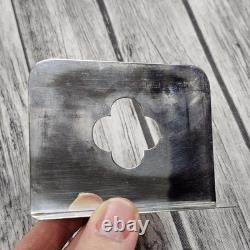 Vintage Japan 970 Silver Enamel Playing Card Trinket Box Bamboo Bird 198g Total