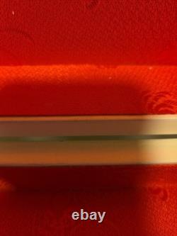 Vintage Japanese Antique Cream Lacquer Jewelry Box Birds & Flower Trees, Brass