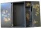 Vintage Japanese Black Lacquer Multi Compartment Sewing Writing Cabinet Box