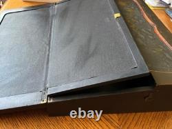 Vintage Japanese Black Lacquer Multi Compartment Sewing Writing Cabinet Box