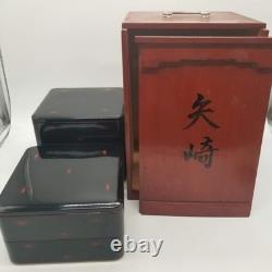 Vintage Japanese Yazaki Lacquered Wooden Bento Boxes 5 Tier Vintage Japanese Yazaki Lacquered Wooden Bento Boxes 5 Tier