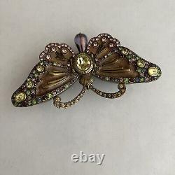 Vintage Jay Strongwater BUTTERFLY DOUBLE OPENING WING TRINKET BOX SWAROVSKI Box