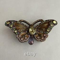 Vintage Jay Strongwater BUTTERFLY DOUBLE OPENING WING TRINKET BOX SWAROVSKI Box