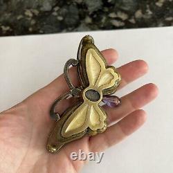 Vintage Jay Strongwater BUTTERFLY DOUBLE OPENING WING TRINKET BOX SWAROVSKI Box