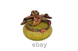 Vintage Jay Strongwater Flower Trinket Box