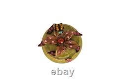 Vintage Jay Strongwater Flower Trinket Box