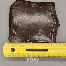 Vintage Jewelry Display Box Brown Leather Velvet Satin Lined St Louis Antique 4