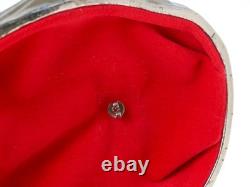 Vintage Jewelry Trinket Box Ornate Floral Gold Tone Oval Vintage 1962 Japan